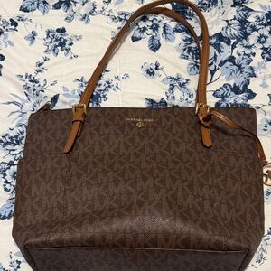 Michael Kors Tan Monogram Shoulder Bag